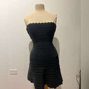 Black Mini Herve Leger Dress Size Small